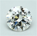 Natural Diamond 1.50 Carats, Round with Excellent Cut, H Color, IF Clarity and Certified by GIA