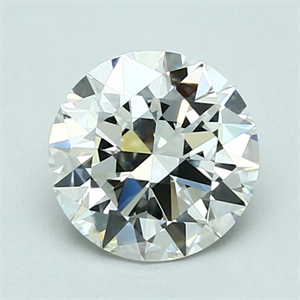 Picture of Natural Diamond 1.50 Carats, Round with Excellent Cut, H Color, IF Clarity and Certified by GIA