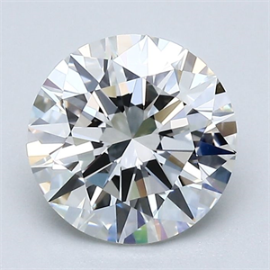 Picture of Natural Diamond 1.70 Carats, Round with Excellent Cut, G Color, VVS1 Clarity and Certified by GIA