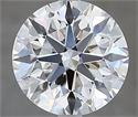 Natural Diamond 2.50 Carats, Round with Excellent Cut, E Color, VVS2 Clarity and Certified by GIA