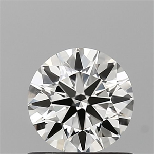 Picture of Natural Diamond 0.58 Carats, Round with Excellent Cut, I Color, VS1 Clarity and Certified by IGI