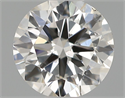 Natural Diamond 0.50 Carats, Round with Excellent Cut, H Color, SI1 Clarity and Certified by IGI