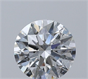 Natural Diamond 0.49 Carats, Round with Excellent Cut, F Color, SI2 Clarity and Certified by GIA