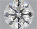 Natural Diamond 0.40 Carats, Round with Good Cut, H Color, SI2 Clarity and Certified by GIA