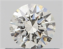 Natural Diamond 0.43 Carats, Round with Excellent Cut, J Color, VVS2 Clarity and Certified by GIA