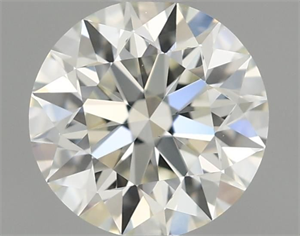 Picture of Natural Diamond 0.56 Carats, Round with Excellent Cut, K Color, VVS2 Clarity and Certified by GIA