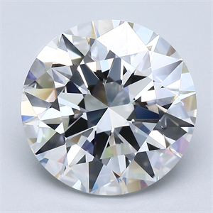 Picture of Natural Diamond 5.20 Carats, Round with Excellent Cut, E Color, VVS2 Clarity and Certified by GIA