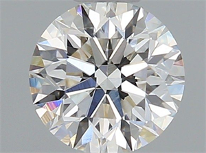 Picture of Natural Diamond 0.44 Carats, Round with Excellent Cut, I Color, VS2 Clarity and Certified by GIA