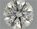 Natural Diamond 0.55 Carats, Round with Excellent Cut, I Color, SI1 Clarity and Certified by IGI