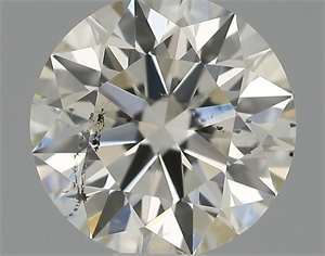 Picture of Natural Diamond 0.55 Carats, Round with Excellent Cut, I Color, SI1 Clarity and Certified by IGI