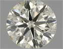 Natural Diamond 0.70 Carats, Round with Excellent Cut, K Color, SI2 Clarity and Certified by IGI