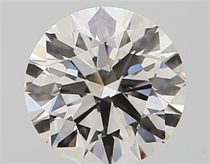 Picture of Natural Diamond 0.57 Carats, Round with Excellent Cut, K Color, VS1 Clarity and Certified by GIA