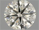 Natural Diamond 0.50 Carats, Round with Excellent Cut, K Color, SI1 Clarity and Certified by IGI