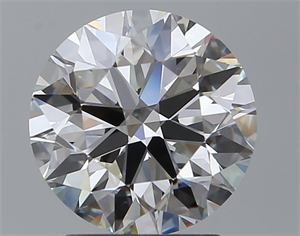 Picture of Natural Diamond 2.08 Carats, Round with Excellent Cut, H Color, VS1 Clarity and Certified by GIA