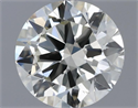 Natural Diamond 0.50 Carats, Round with Very Good Cut, K Color, VS1 Clarity and Certified by IGI