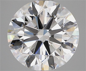 Picture of Natural Diamond 3.50 Carats, Round with Excellent Cut, F Color, VVS2 Clarity and Certified by GIA