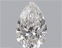 Natural Diamond 0.50 Carats, Pear with  Cut, E Color, VS1 Clarity and Certified by GIA