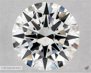 Picture of Natural Diamond 0.40 Carats, Round with Excellent Cut, E Color, VS1 Clarity and Certified by GIA