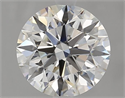 Natural Diamond 2.50 Carats, Round with Excellent Cut, H Color, VS1 Clarity and Certified by GIA