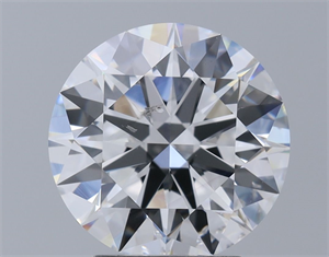 Picture of Natural Diamond 3.05 Carats, Round with Excellent Cut, F Color, SI2 Clarity and Certified by GIA