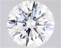 Natural Diamond 2.07 Carats, Round with Excellent Cut, H Color, VS2 Clarity and Certified by GIA