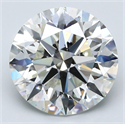 Natural Diamond 5.24 Carats, Round with Excellent Cut, I Color, SI1 Clarity and Certified by GIA