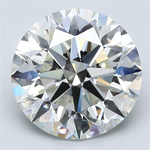 Picture of Natural Diamond 5.24 Carats, Round with Excellent Cut, I Color, SI1 Clarity and Certified by GIA