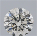 Natural Diamond 0.53 Carats, Round with Excellent Cut, H Color, SI1 Clarity and Certified by IGI