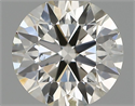 Natural Diamond 0.42 Carats, Round with Excellent Cut, H Color, SI2 Clarity and Certified by IGI