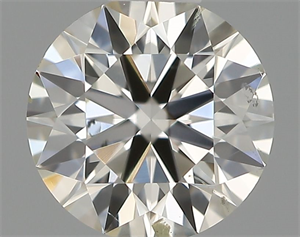 Picture of Natural Diamond 0.42 Carats, Round with Excellent Cut, H Color, SI2 Clarity and Certified by IGI