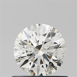 Picture of Natural Diamond 0.50 Carats, Round with Excellent Cut, I Color, SI2 Clarity and Certified by IGI