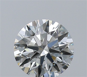 Picture of Natural Diamond 0.41 Carats, Round with Excellent Cut, H Color, IF Clarity and Certified by IGI