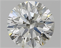 Natural Diamond 1.60 Carats, Round with Excellent Cut, H Color, SI1 Clarity and Certified by GIA