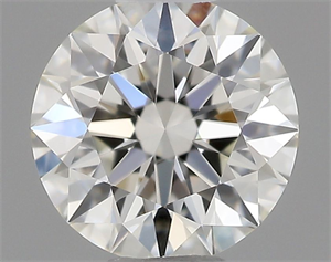 Picture of Natural Diamond 0.40 Carats, Round with Excellent Cut, I Color, VVS2 Clarity and Certified by GIA