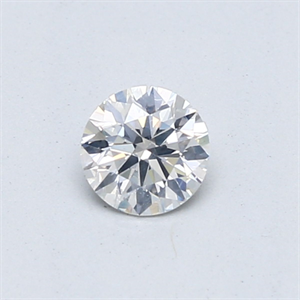 Picture of Natural Diamond 0.40 Carats, Round with Very Good Cut, F Color, I1 Clarity and Certified by GIA