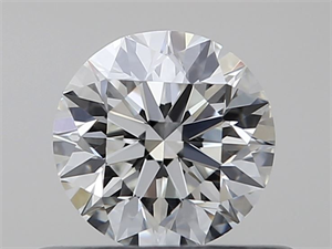 Picture of Natural Diamond 0.40 Carats, Round with Excellent Cut, H Color, VVS1 Clarity and Certified by GIA