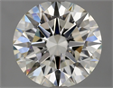 Natural Diamond 2.56 Carats, Round with Excellent Cut, J Color, VS1 Clarity and Certified by GIA