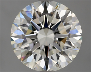 Picture of Natural Diamond 2.56 Carats, Round with Excellent Cut, J Color, VS1 Clarity and Certified by GIA