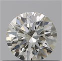 Natural Diamond 0.50 Carats, Round with Excellent Cut, K Color, VVS2 Clarity and Certified by GIA