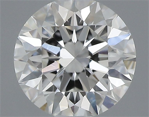 Picture of Natural Diamond 0.41 Carats, Round with Excellent Cut, G Color, VS2 Clarity and Certified by GIA