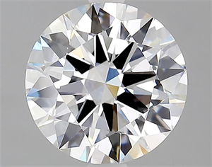 Picture of Natural Diamond 2.01 Carats, Round with Excellent Cut, E Color, VS1 Clarity and Certified by GIA