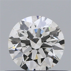 Picture of Natural Diamond 0.41 Carats, Round with Excellent Cut, I Color, VS2 Clarity and Certified by GIA