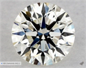 Natural Diamond 0.50 Carats, Round with Excellent Cut, K Color, VVS2 Clarity and Certified by GIA