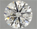 Natural Diamond 2.50 Carats, Round with Excellent Cut, J Color, VVS2 Clarity and Certified by GIA