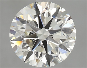 Picture of Natural Diamond 2.50 Carats, Round with Excellent Cut, J Color, VVS2 Clarity and Certified by GIA