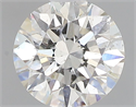 Natural Diamond 0.43 Carats, Round with Excellent Cut, H Color, SI2 Clarity and Certified by GIA