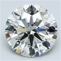 Natural Diamond 2.32 Carats, Round with Excellent Cut, K Color, VS1 Clarity and Certified by GIA