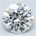 Natural Diamond 4.01 Carats, Round with Excellent Cut, G Color, VS2 Clarity and Certified by GIA