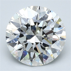 Picture of Natural Diamond 4.01 Carats, Round with Excellent Cut, G Color, VS2 Clarity and Certified by GIA