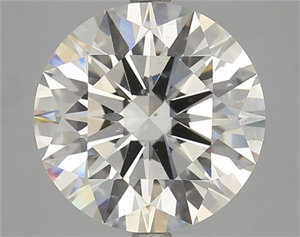 Picture of Natural Diamond 5.08 Carats, Round with Good Cut, J Color, SI1 Clarity and Certified by GIA